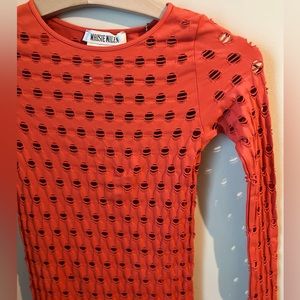 Maisie Wilen Perforated Dress